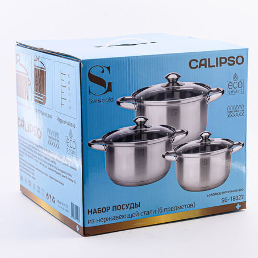 18027-1 Набор кастрюль 6пр Swisgold (х4) - Mayer&boch фото 8