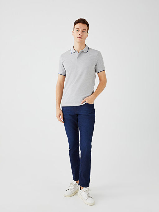 Polo Yaka K?sa Kollu Pike Erkek Ti??rt