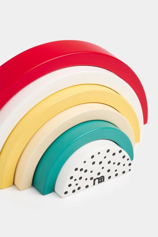 mothercare / Игрушка развивающая Деревянная пирамидка 'Радуга' фото 4