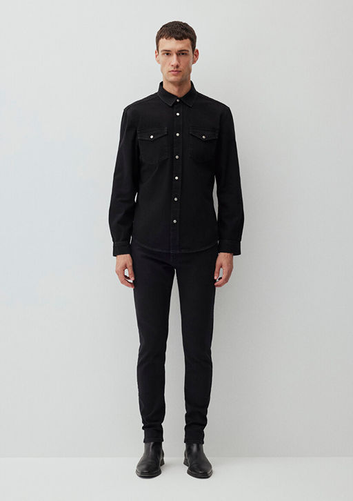 Ted Koyu Dumanl? Denim Jean Gomlek - Mavi фото 3