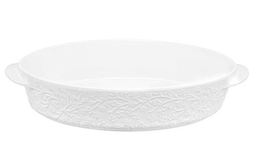 Блюдо д/зап и серв 35*24*8 см 2,5 л Веточки-цветочки овал + дерев. крышка-подставка - Elan gallery фото 9