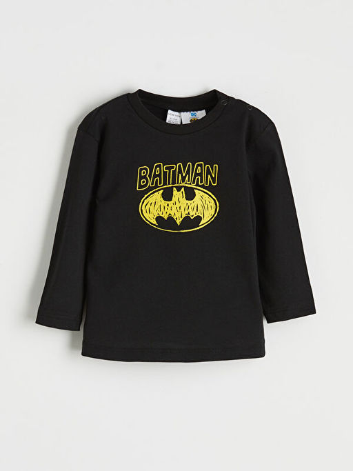Batman Bask?l? Erkek Bebek Ti??rt ve E?ofman Alt?