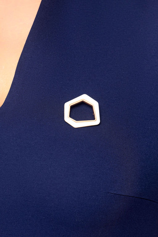 Блуза Swallow 803.2 черный+серебряный узор фото 973