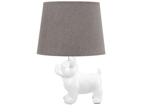 Настольная лампа 25*25*38 см Собака+ серый круг абажур - Elan gallery фото 5