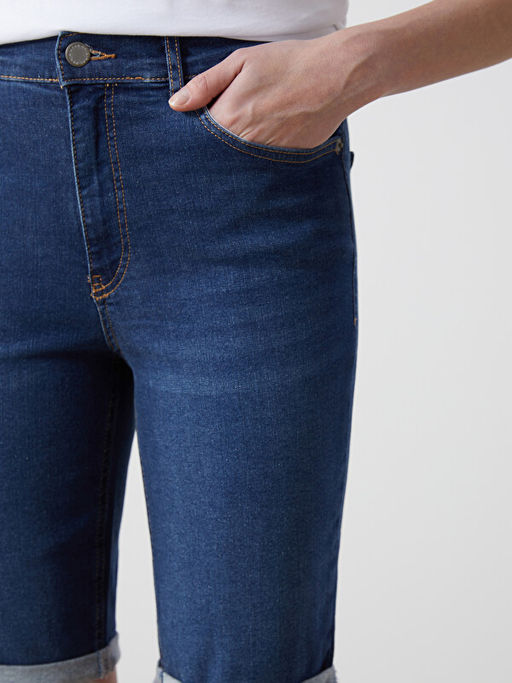 Bermuda Fit Kad?n Jean ?ort