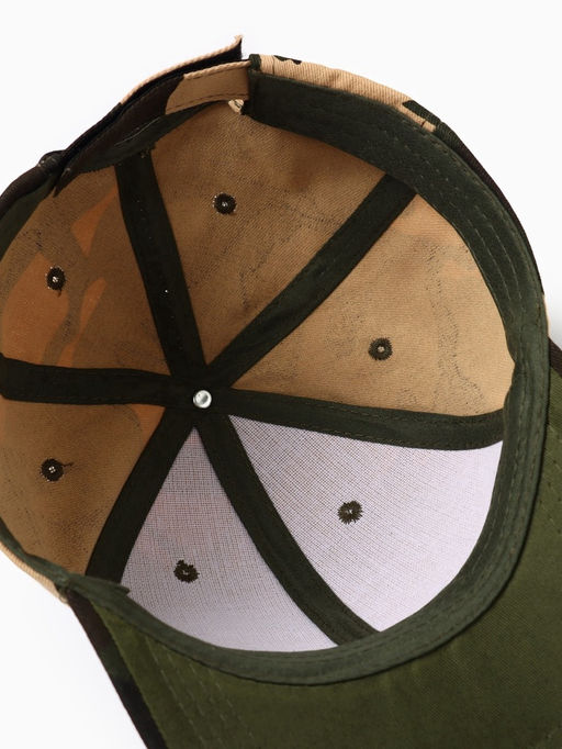 Кепка мужская MINAKU Камуфляж, 100% хлопок, размер 58, зелёная  фото 2