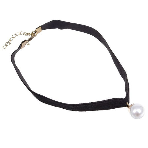 Чокер Шарик, жемчужина, цвет чёрный, L=30 см - Queen fair фото 2