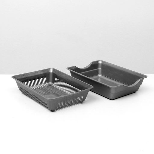 Туалет глубокий с сеткой 36 х 25 х 9 см, серый - Simaland фото 5