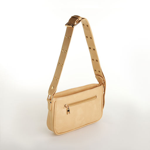 Сумка женская, багет, на молнии, цвет бежевый - Simaland фото 2