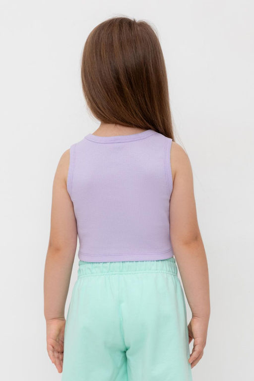 Crockid _ КР 302694/пастельно-лиловый к541 майка-топ для дев фото 5