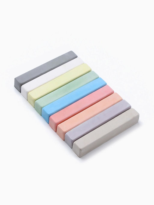 Цена за 4 шт. Мелки цветные школьные 9 шт. «Синий трактор», прямоугольные