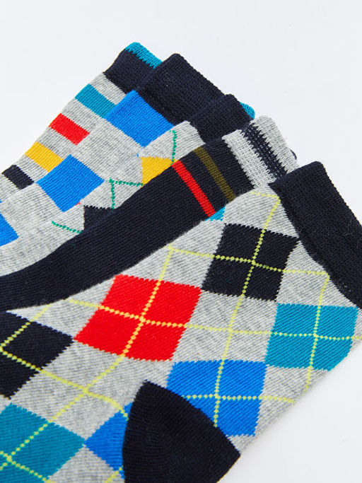 Desenli Erkek ?ocuk Soket ?orap 5li - Waikiki фото 3