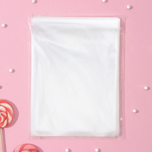 Набор пакетиков для упаковки леденцов, 100 шт., 12.5×17 см, прозрачный