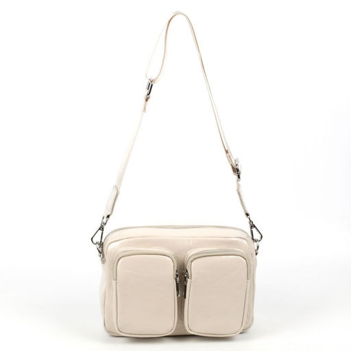 Женская кожаная сумка через плечо с объемными карманами 0117-14 - Cidirro фото 3