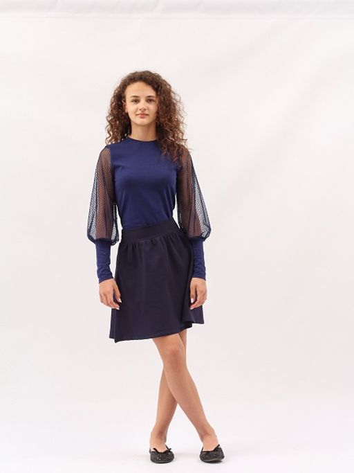 CRB wear/CWJG 63193-41 Джемпер для девочки,темно-синий/Ex.Cherubino