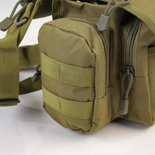 Сумка набедренная Adventure, камуфляж, зеленая