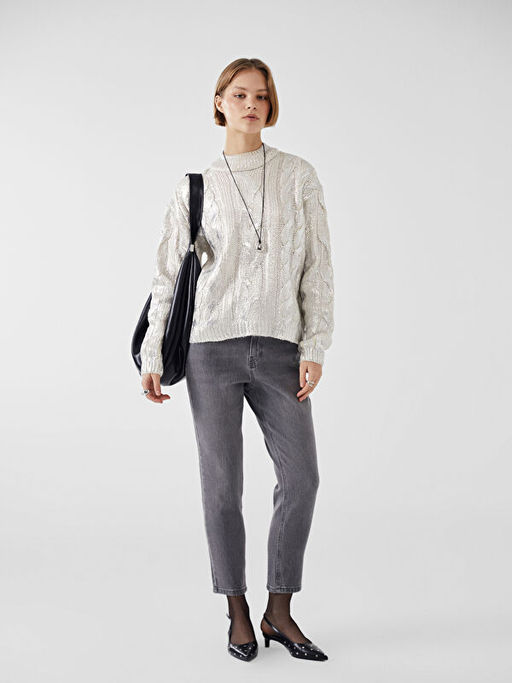 Mom Fit Kad?n Jean Pantolon