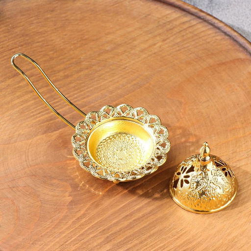 Курильница для благовоний порошковых и конусов «Колесница», кремовая, 7×12.5 см