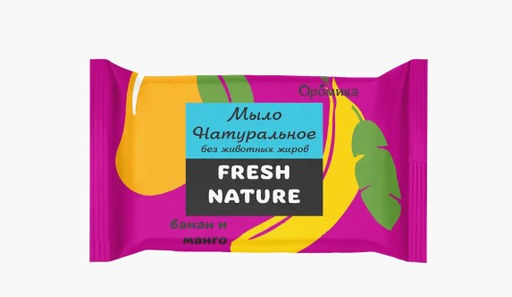 Аромика Мыло туалетное Fresh nature Банан и манго (90г)