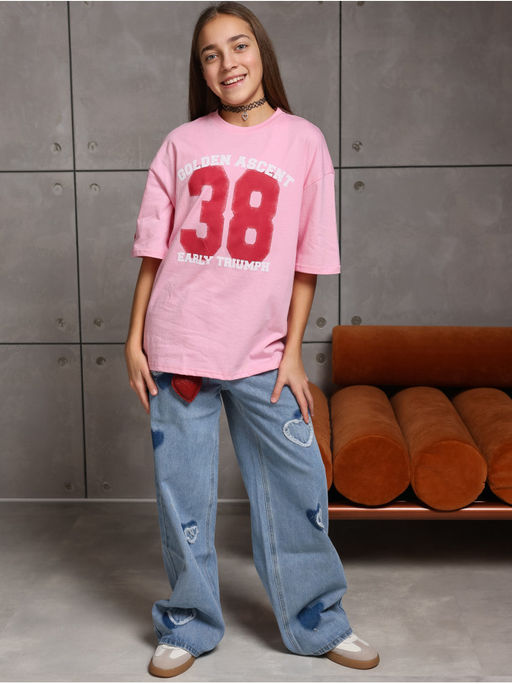 Футболка "Голден" Розовый Девочка