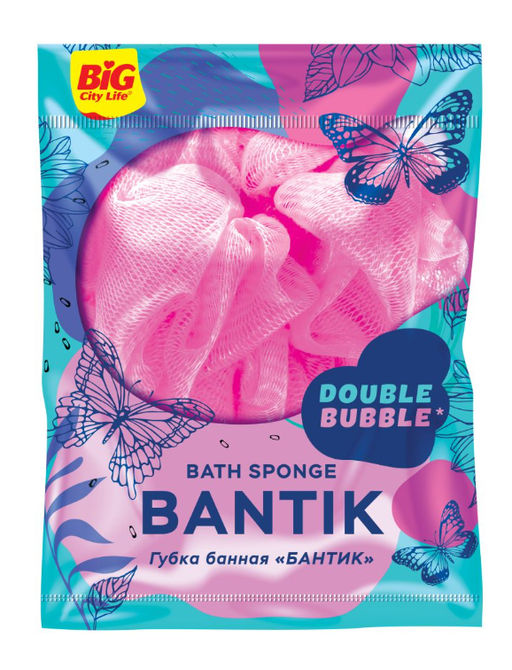 BIG CITY губка банная "Бантик" (1шт)