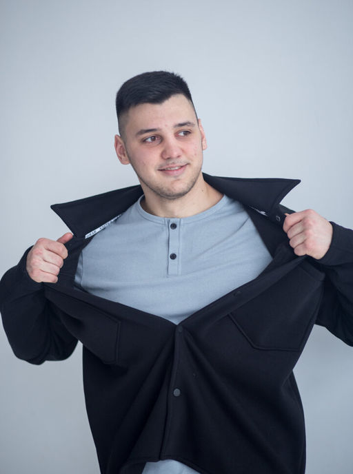 Утепленный костюм на кнопках футер 3-нитка начес - Knitka wear фото 6