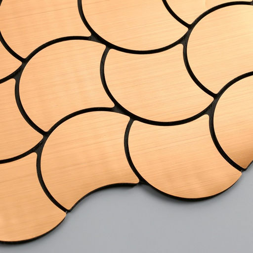 Наклейка интерьерная «Волны», декор на стену, бронза, 30×30 см