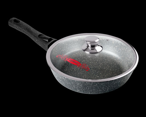 Сковорода 220/55мм со съемной ручкой с крышкой с2254аг - Горница фото 2