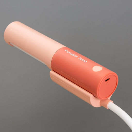 Настольная лампа «Лансер» LED 3.5 Вт USB АКБ красно-розовый 11×15×45 см RISALUX