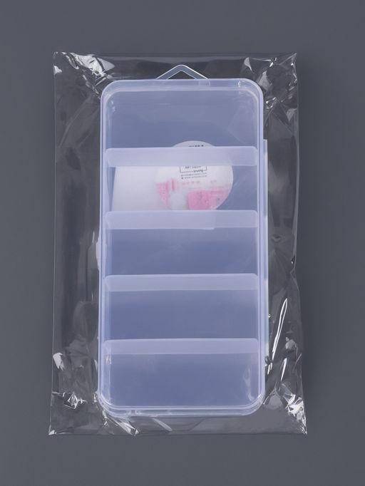 Органайзер для хранения мелочей, с подвесом, 5 ячеек, 12.8×6×2.5 см, прозрачный