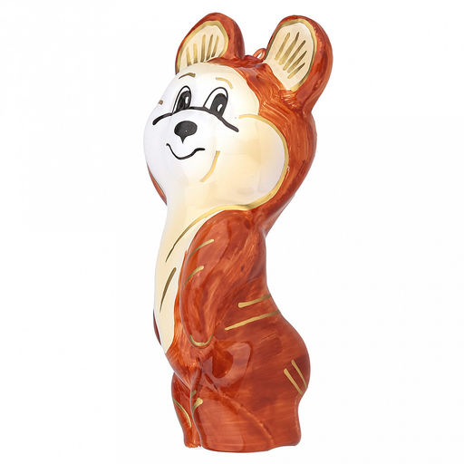 Елочная игрушка фигурка стеклянная Мишка, h11,5см, ручная художественная роспись, подарочная упаковка (Россия) - Домашняя мода фото 3