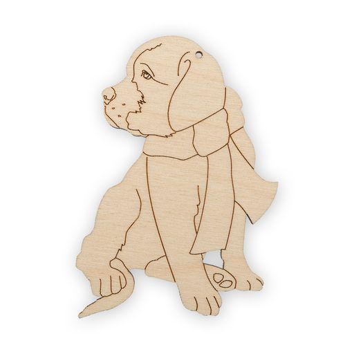 Заготовка для декорирования Mr. Carving ВД-415 Подвеска фанера 9.6 х 7.5 х 0.4 см Сенбернар (6.5 x 10 см)