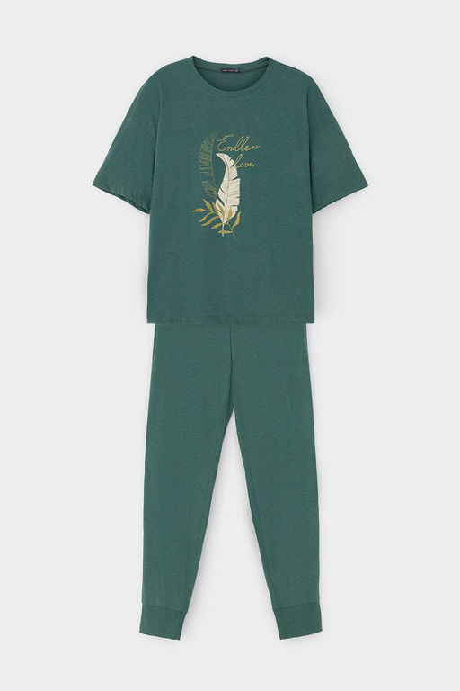 Е 20144/голубая ель пижама жен