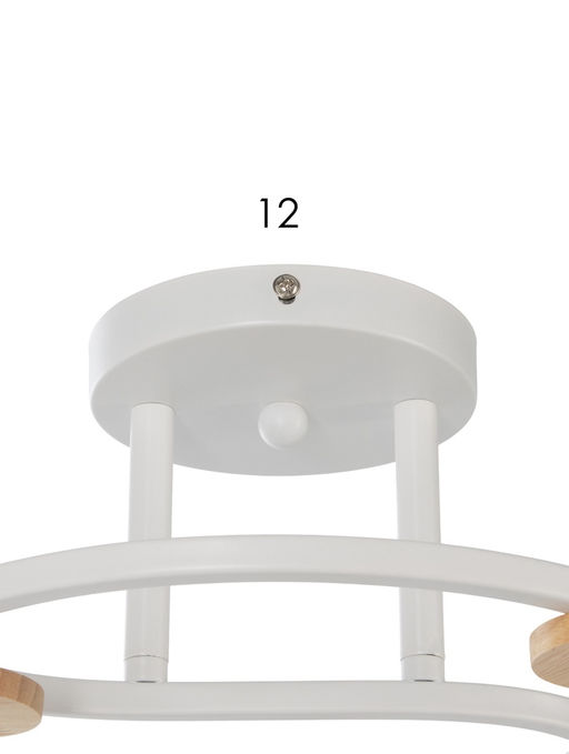 Люстра XA1634/3, 3×60 Вт, E27, белая