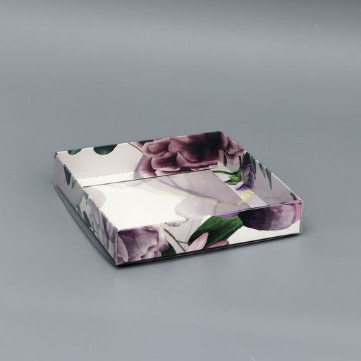 Цена за 5 шт. Коробка сборная с PVC крышкой, «Самой красивой», 16×16×3 см