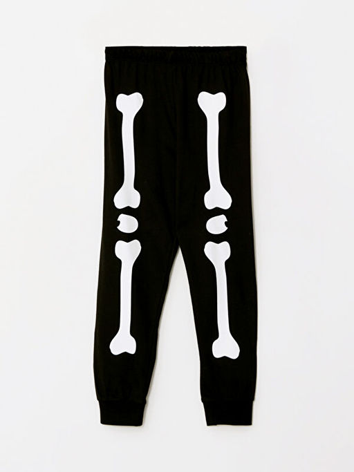 Bisiklet Yaka Bask?l? Uzun Kollu Erkek ?ocuk Pijama Tak?m? - Waikiki фото 3