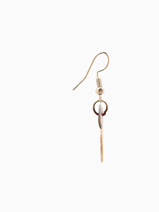 Серьги «Сердце моря», 5.5×2 см, ракушка