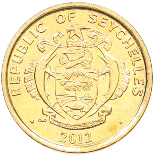 Монета 5 центов 2012 года Сейшелы