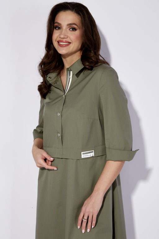 Платье ТАиЕР 1270 олива  фото 4