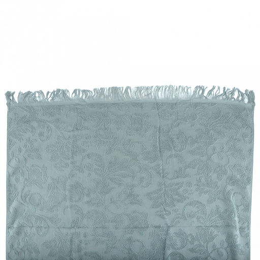 Полотенце махровое "Королевский шик" 90х180см, хлопок 100%, с бахромой, мятный (Китай)