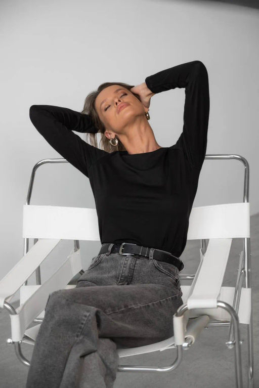 Лонгслив ДЖ 375-1 Черный - T.C.T фото 8