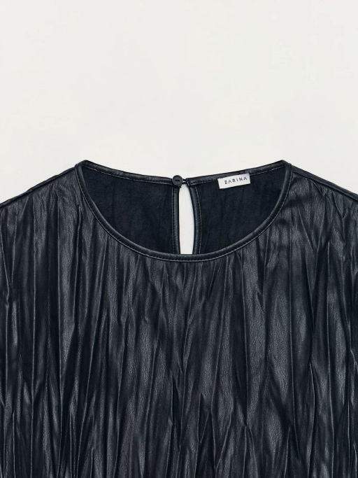 Блуза из искуственной кожи / Zarina