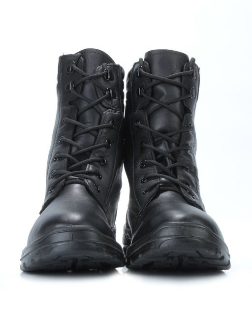 05-9004 BLACK Ботинки зимние мужские (искусственная кожа, искусственный мех) - No name фото 11