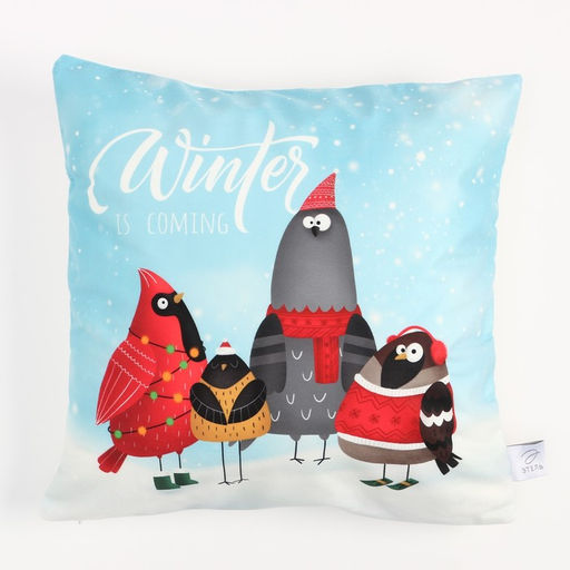 Чехол на подушку Этель Winter, 40*40 см, 100 п/э, велюр