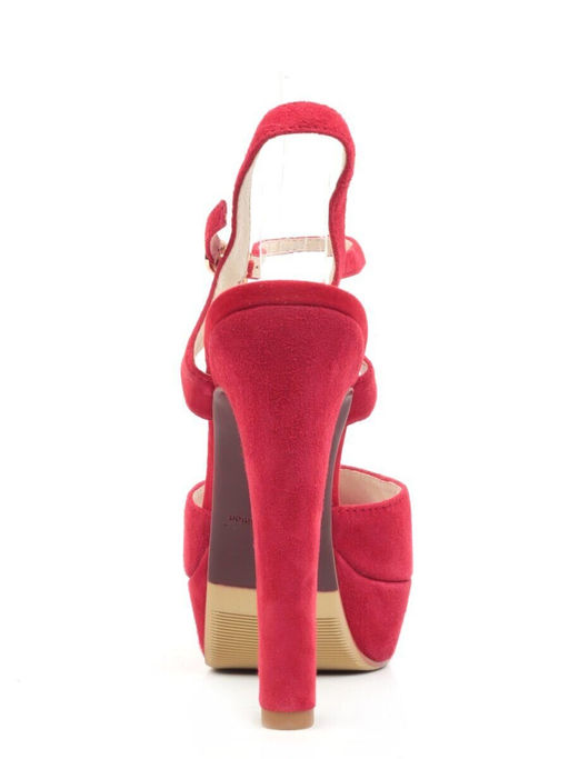 06-87VB RED Туфли женские (натуральная замша)