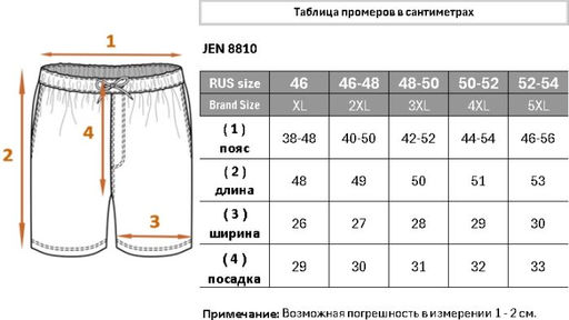 Мужские летние шорты JEN 8810 - Bayron фото 23