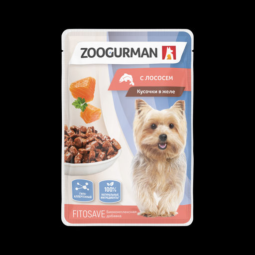 Зоогурман д/соб. пауч 85 г. Лосось 1/30 1143