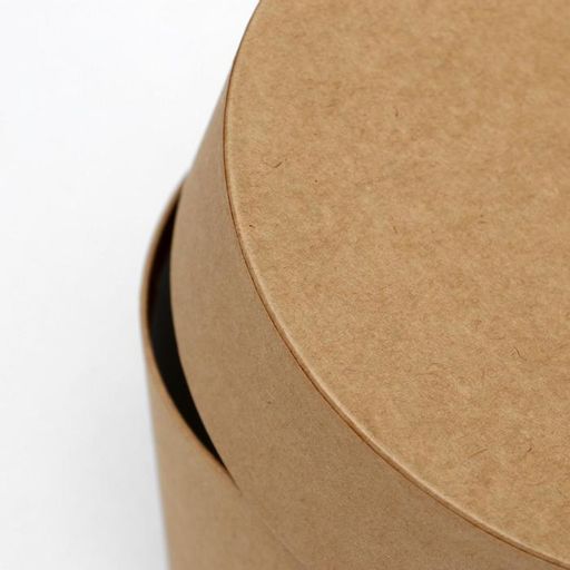 Набор круглых коробок 5 в 1 Крафт однотонный, 23 х 23 х 14 - 15 х 15 х 10 см - UPAK LAND фото 4