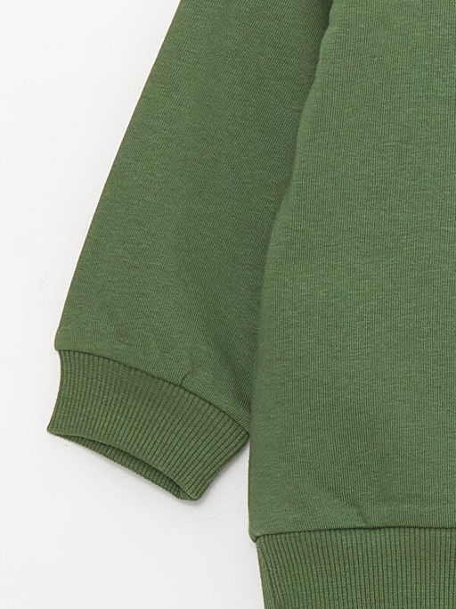 Bisiklet Yaka Uzun Kollu Bask?l? Erkek Bebek Sweatshirt - Waikiki фото 2