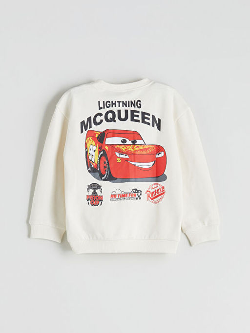 Arabalar Bask?l? Erkek ?ocuk Sweatshirt